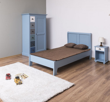 Bedroom furniture set - Corp_P053 - Color Drawers_Multicolor - MULTICOLOR