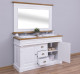 Bathroom cabinet for 2 sink, ornate - sink are not included in the price