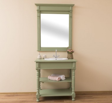 Bathroom cabinet for sink with turned legs - the sink is not included in the price