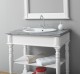 Bathroom cabinet for sink with turned legs - the sink is not included in the price