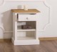Nightstand with 1 drawer and open shelves