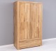 2-door wardrobe Wild Oak, drawer on metal rail - Color_P061- Lacquered