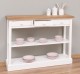 Console with 3 drawers, 1 shelf, oak top