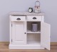 Cabinet with drawer, 2 doors and 2 drawers, oak top