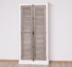 2-door cabinet with rod hardware, Shutter collection - Corp_P004 - Doors_P037 - DOUBLE COLOR