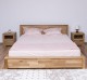 King size bed Wild Oak", 180x200