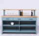 Raised bar counter, oak top - Color Top_P061 - Color Corp_P008 - DOUBLE COLORED