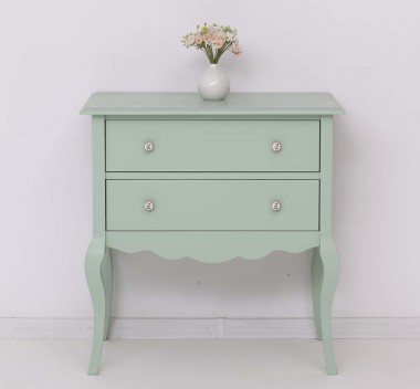 Console with curved legs, 2 drawers - Color_P092 - Paint