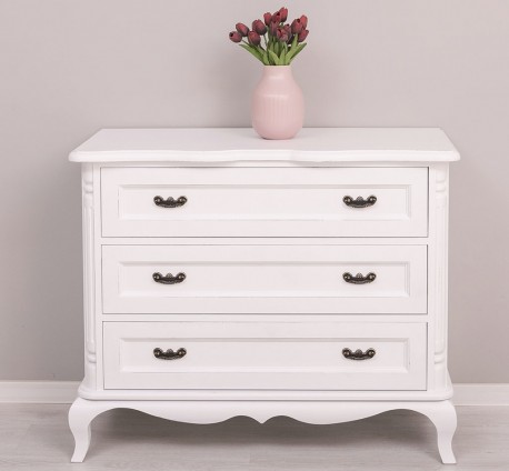 Chest of 3 drawers Chic, drawers on soft close - Color_P030++P004A - Double Layer Antic