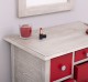 Console with curved legs and 7 multicolored drawers + mirror - Corp_P090 - Drawers_P047 - Cornice_P0