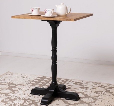 Bar table 110 cm, oak top -...