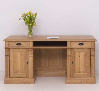 Office desk, closed back directoire collection, oak