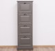 Narrow chest of drawers with 4 folding doors