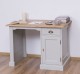 Desk with 1 door and 1 drawer, oak top