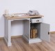 Desk with 1 door and 1 drawer, oak top