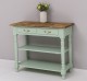 Wall console with turned legs, two shelves and two drawers