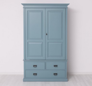 Wardrobe with 2 doors and 3 drawers - Culor Ext._P008 / Culor Int._P044 - DUBLU COLOR