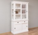 Buffet cabinet with four sliding doors and two drawers, 128 x 51 x 220 cm, MDF