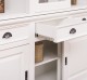 Buffet cabinet with eight sliding doors and four drawers, 220 x 51 x 220 cm, MDF