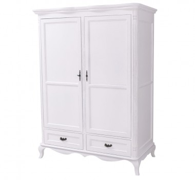Chic wardrobe with 2 doors and 2 drawers