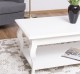 Coffee table with curved legs and 1 shelf