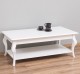 Coffee table with curved legs and 1 shelf