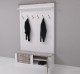 Shutter design halway coat hanger with two doors