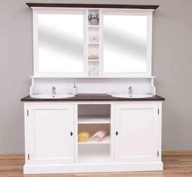 Bathroom cabinet for 2 sink, BAS + SUP - sink not included in the price