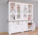 Buffet cabinet with eight doors and nine drawers, 204 x 50 x 220 cm, MDF