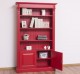 Bookcase with 2 doors, open shelf, Directoire Collection