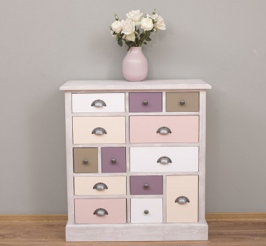 Chest of drawers with 13 drawers - Color Corp_P080 - Drawers_Multicolor - MULTICOLOR