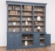 Large bookcase with 4 doors, 1 shelf BAS + triple shelf SUP