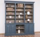 Large bookcase with 4 doors, 1 shelf BAS + triple shelf SUP