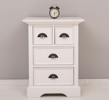Bedside with 4 drawers, with dim. 56x43x73, MDF