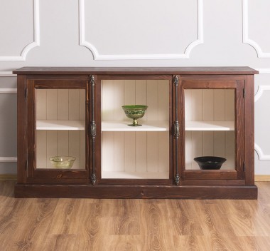 Chest of 2 glass doors with Cremone