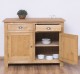 Kitchen cabinet with 2 doors, 2 drawers, oak top