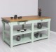 Large kitchen island with 4 drawers